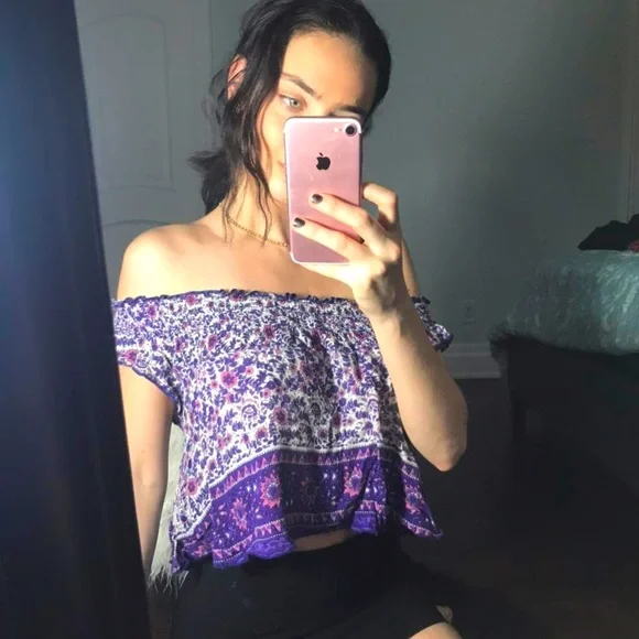 URBAN OUTFIITERS “BAND OF GYPSIES” BOHO OVER THE SHOULDER TOP - Picture 3 of 8